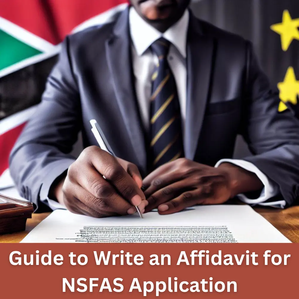 Guide to Write an Affidavit for NSFAS Application