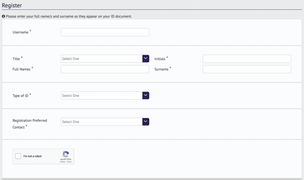 UIF Registration Form