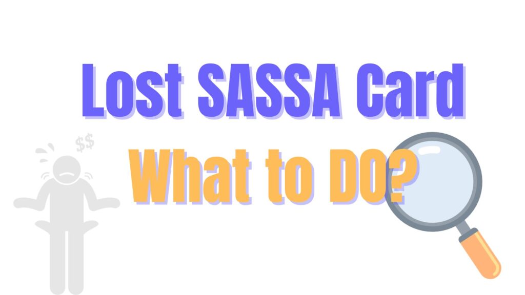 lost sassa card what to do