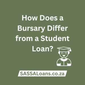 how does a bursary differ from a student loan