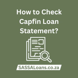 how to check capfin loan statement
