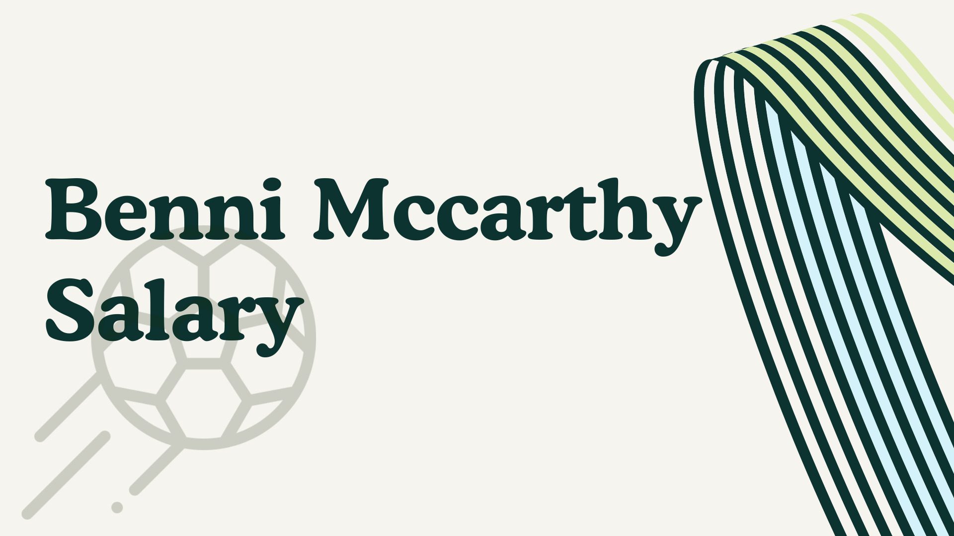 Benni Mccarthy Salary