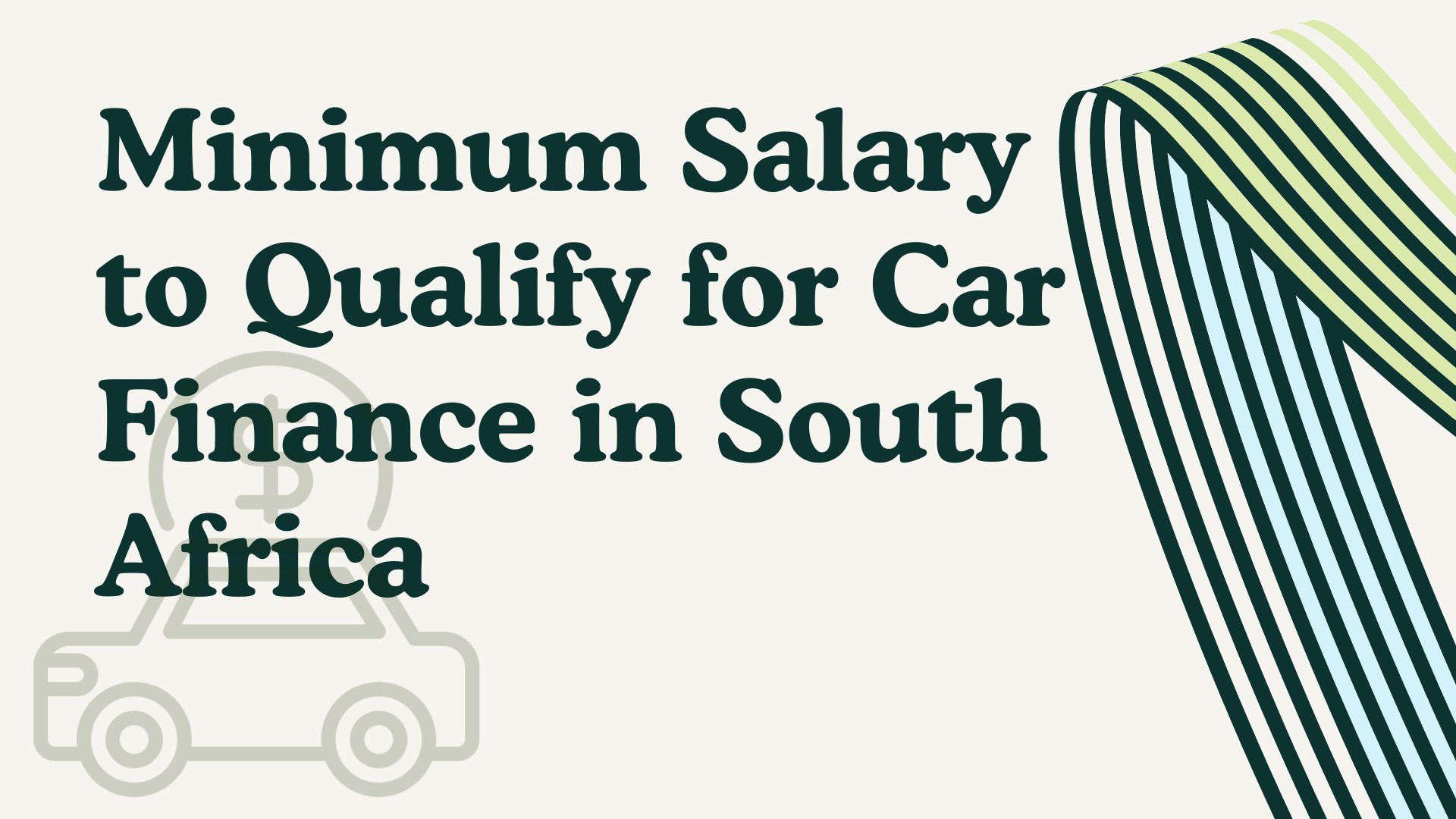 Minimum Salary to Qualify for Car Finance SASSA Loans