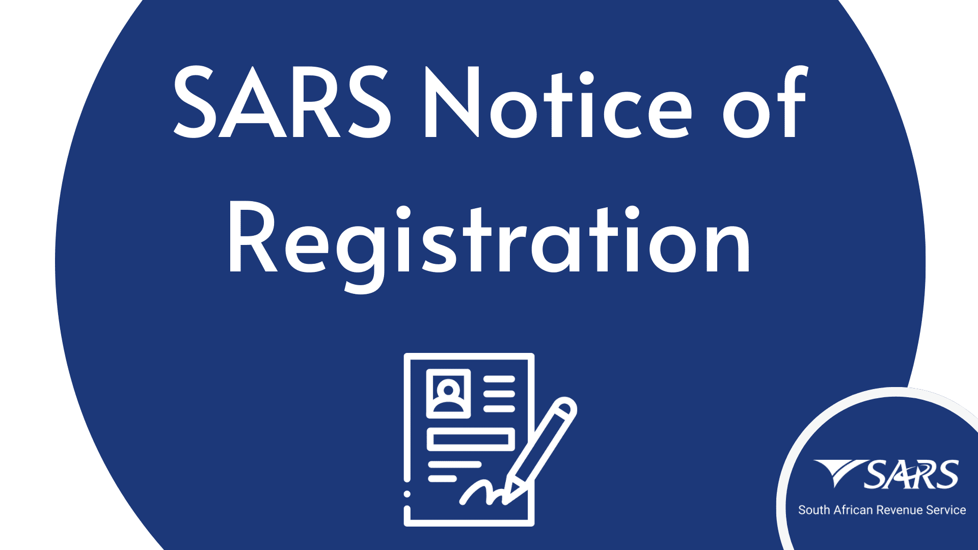 sars notice of registration