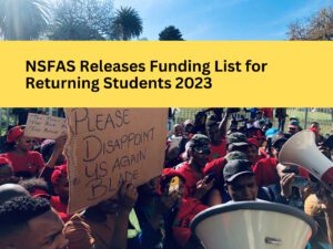 NSFAS Releases Funding List for Returning Students 2023