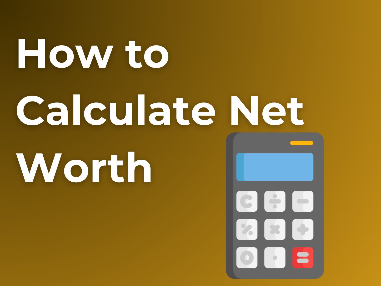 Guide To Your Net Worth | SASSA Loans