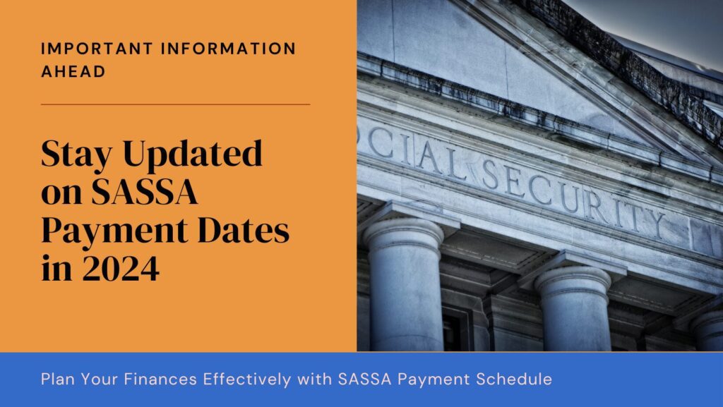 SASSA Payment dates